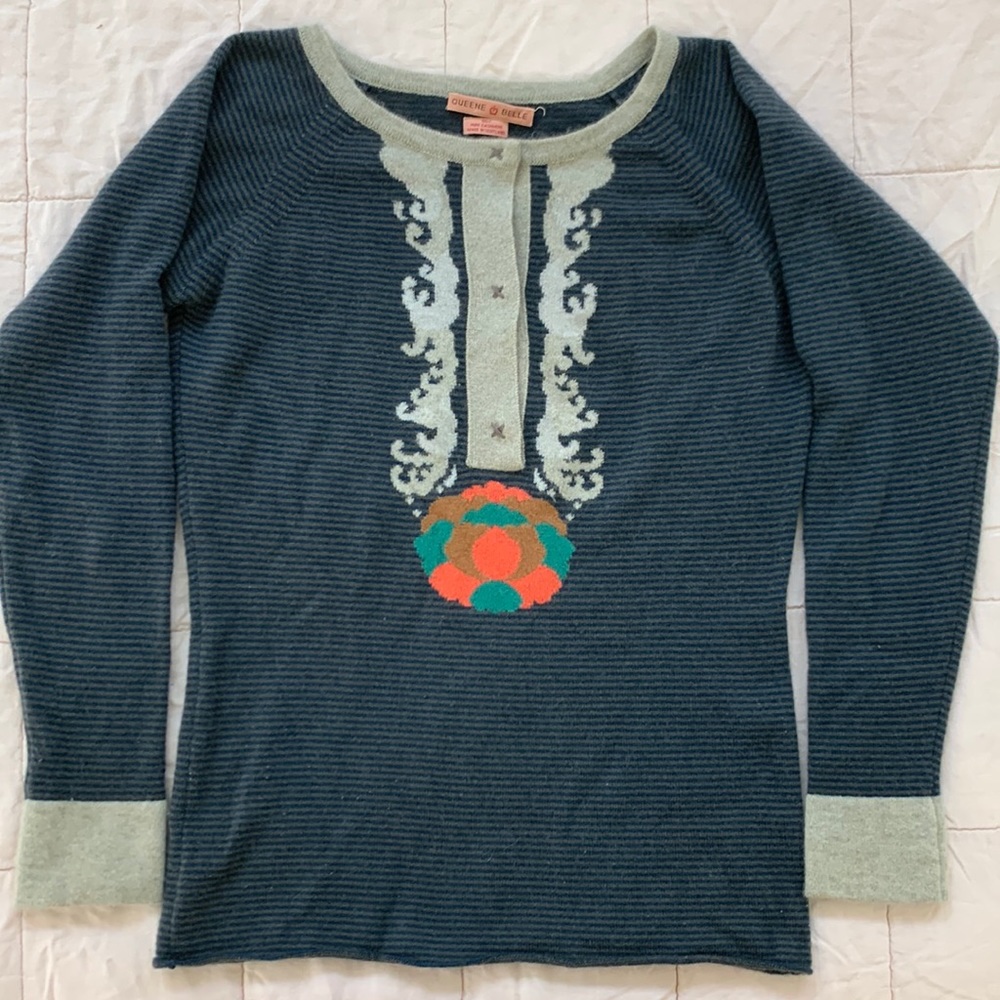 100% Cashmere Queene & Belle sweater Size Medium